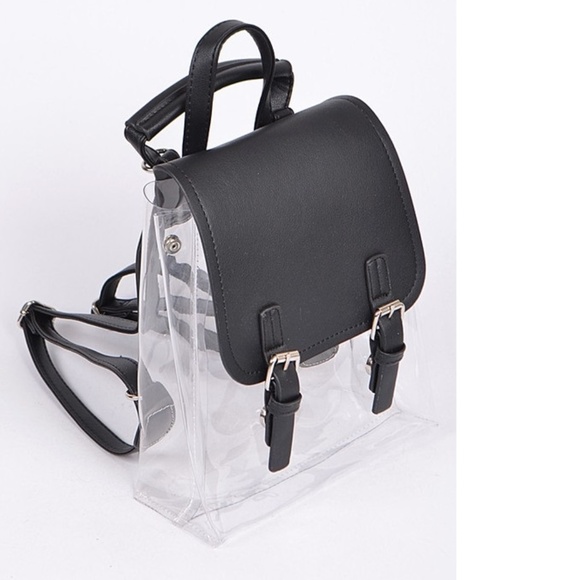 TRENDY CUTE MINI CLEAR BACKPACK - Picture 1 of 5